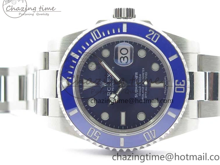 Submariner Ceramic Bp LB Edition 316L Best Dial SA3135 Blue Maker 1:1 V2 Blue on 116619 SS Bracelet 0411
